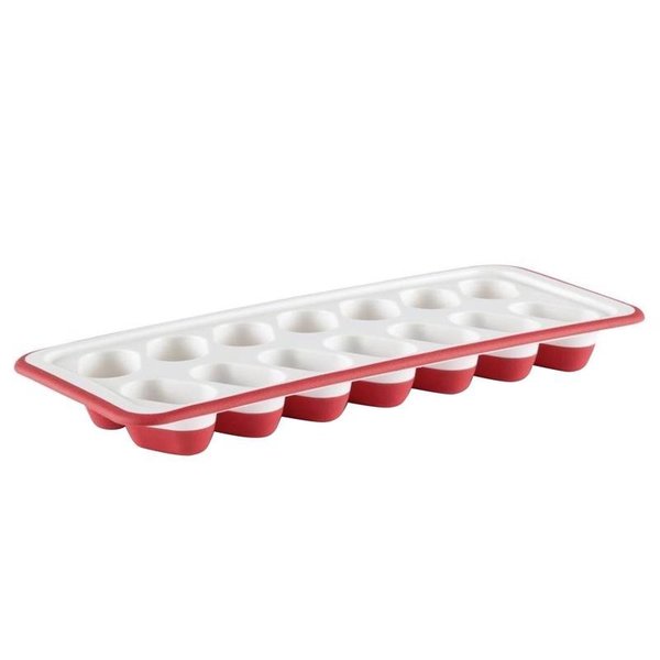 Rubbermaid 4.93 in. W X 12.12 in. L Red/White Plastic/Silicone Ice Tray 2122588